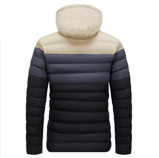 Herren Farbverlauf Steppjacke | Kapuze