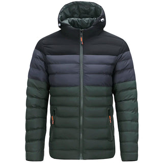 Herren Farbverlauf Steppjacke | Kapuze