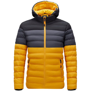 Herren Farbverlauf Steppjacke | Kapuze