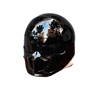 Klassischer Retro Motorradhelm