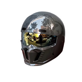 Klassischer Retro Motorradhelm