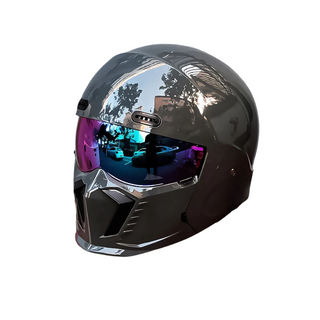 Klassischer Retro Motorradhelm