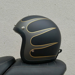 Vintage Cruiser Motorradhelm Mit Offenem Gesicht