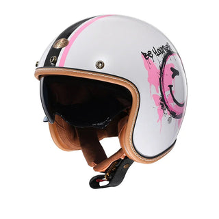 Offener Motorradhelm im Retro-Stil