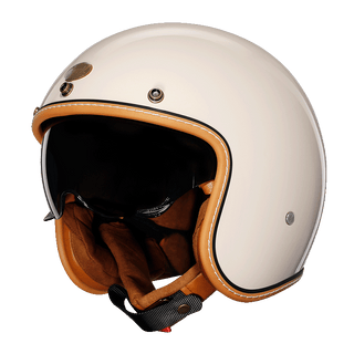 Vintage Motorradhelm Mit Offenem Gesicht