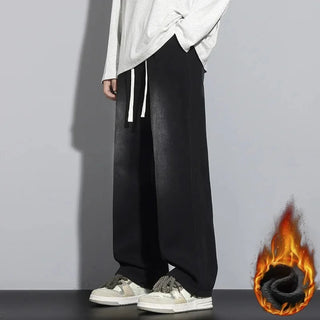 Weite Baggy Jeans in Rauchgrau für Herren | Stilvoll