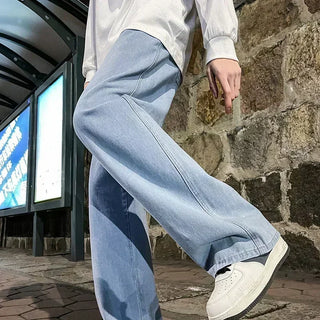 Weite Baggy Jeans mit geradem Schnitt für Herren | Modisch