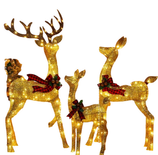 Weihnachtsbeleuchtung im Rentier-Stil