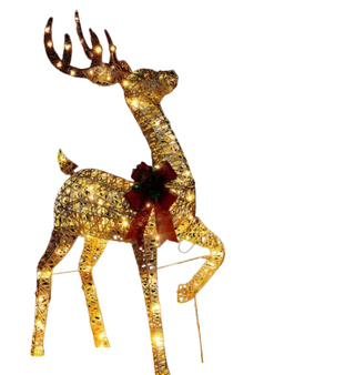 Weihnachtsbeleuchtung im Rentier-Stil