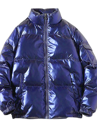 Herren Stehkragen Daunenjacke | Kordelzug