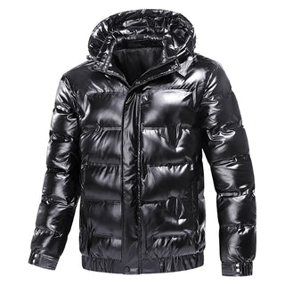 Herren Streetwear Winter Daunen-Jacke | Kapuzen