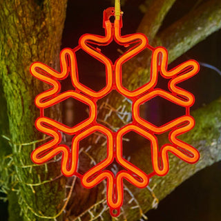 Weihnachts-Lichter Dekorationen im Schneeflocken-Design