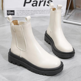 Chunky Chelsea Winter Stiefeletten für Damen | Schlupf