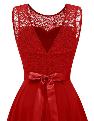 Damen Ärmellos Hochzeitsgäste kleid | Strukturiert