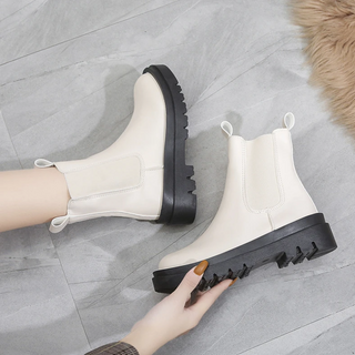 Chunky Chelsea Winter Stiefeletten für Damen | Schlupf