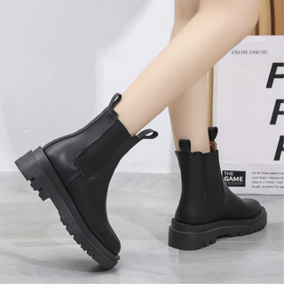 Chunky Chelsea Winter Stiefeletten für Damen | Schlupf