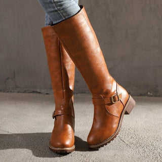 Damen Vintage-Stil Kniehoch Stiefel | Lässig