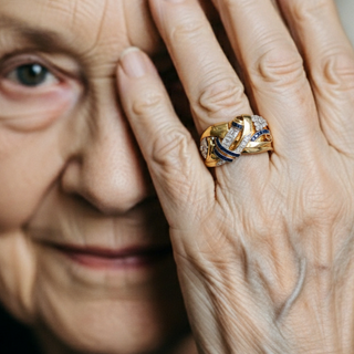 Opulenter Goldring für Damen – Statement Ring mit funkelnden Akzenten im Vintage-Design