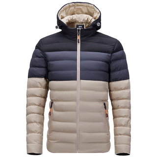 Herren Farbverlauf Steppjacke | Kapuze