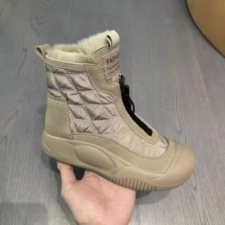 Gesteppte Damen-Winterstiefel | Reißverschluss vorne