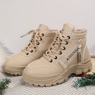 Damen Winter Schnee Stiefel | mit Seitlichem Reißverschluss