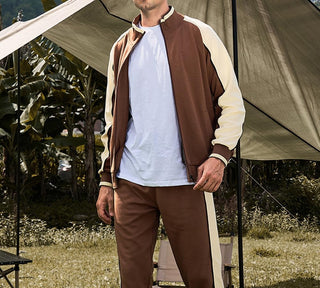 Zweiteiliges Trainingsanzug Set Für Herren | Farbblock