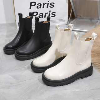 Chunky Chelsea Winter Stiefeletten für Damen | Schlupf