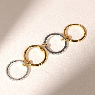 Mehrreihiger Ring in Gold Optik – Moderner Statement Ring für Alltag & Besondere Anlässe