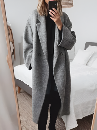Übergroß Winter Trenchcoat für Damen | Lang