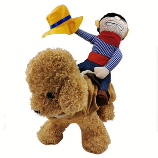 Cowboy-Reiter-Hundekostüm