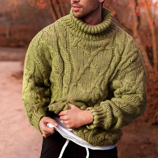 Grobstrickpullover für Herren | Rollkragen