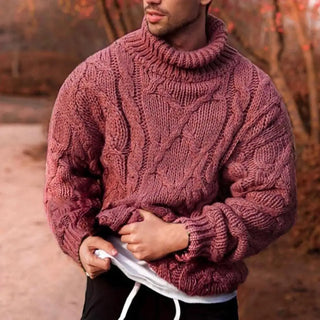 Grobstrickpullover für Herren | Rollkragen