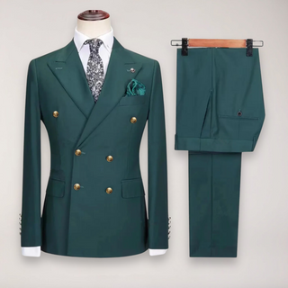 Klassisch Zweireihiger Herrenanzug | Zweiteilig