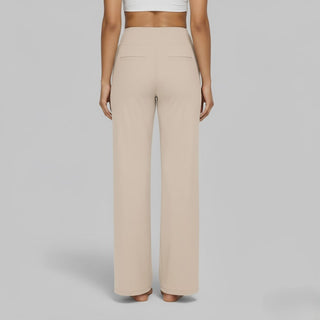 Damen Hoch Tailliert Yogahose | Weites Bein