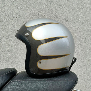 Vintage Cruiser Motorradhelm Mit Offenem Gesicht