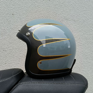 Vintage Cruiser Motorradhelm Mit Offenem Gesicht