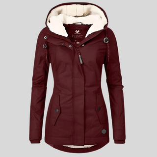 Damen-Winterjacke mit Kapuze | Warme