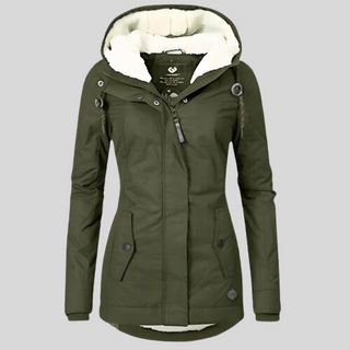 Damen-Winterjacke mit Kapuze | Warme