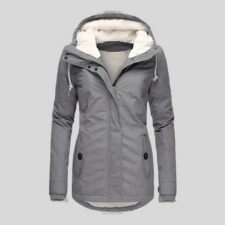 Damen-Winterjacke mit Kapuze | Warme