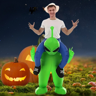 Aufblasbares Alien-Halloween Kostüm