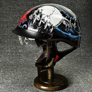 Halber Motorradhelm Im Retro Stil Für Herren