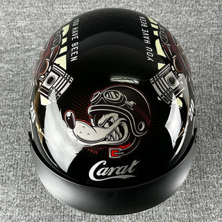 Halber Motorradhelm Im Retro Stil Für Herren