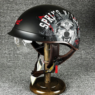 Halber Motorradhelm Im Retro Stil Für Herren
