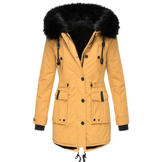 Damen Warme Winterjacke | mit Taschen