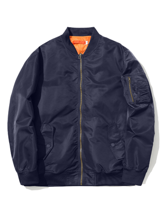 Warme Herren-Bomberjacke | mit Reißverschlusstaschen