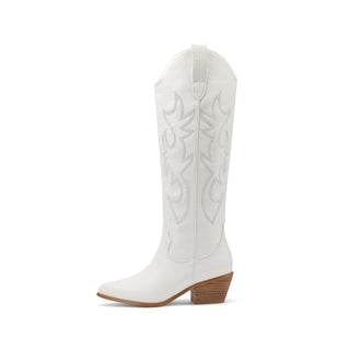 Verzierte Overknee-Stiefel für Damen | Winter