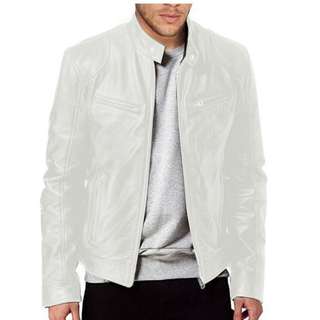 Lässige Herren-Bikerjacke | Mit Reißverschluss