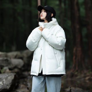 Stylische Damen-Steppjacke mit Kapuze | Warme