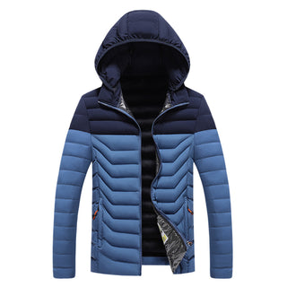 Herren Farbverlauf Steppjacke | Kapuze