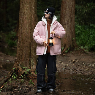 Stylische Damen-Steppjacke mit Kapuze | Warme